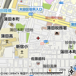 東京都大田区蒲田本町1丁目3周辺の地図