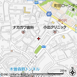 東京都町田市木曽東1丁目16周辺の地図