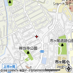 神奈川県横浜市青葉区市ケ尾町1678-54周辺の地図