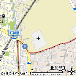 王子物流株式会社　中原倉庫周辺の地図