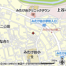 神奈川県横浜市青葉区みたけ台19-43周辺の地図