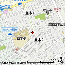 神奈川県相模原市中央区並木2丁目15-11周辺の地図