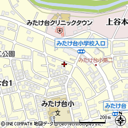 神奈川県横浜市青葉区みたけ台19-45周辺の地図