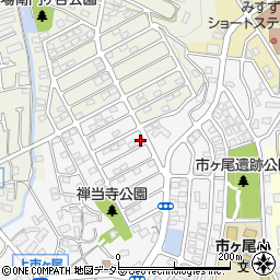 神奈川県横浜市青葉区市ケ尾町1678-55周辺の地図