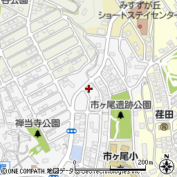 神奈川県横浜市青葉区市ケ尾町1637-13周辺の地図
