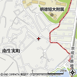 千葉県千葉市中央区南生実町1321-1周辺の地図
