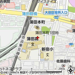 東京都大田区蒲田本町1丁目1周辺の地図