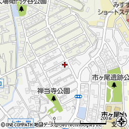神奈川県横浜市青葉区市ケ尾町1678-166周辺の地図