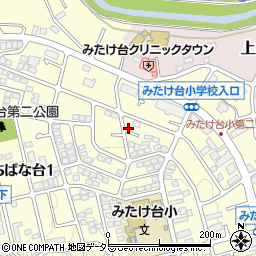 神奈川県横浜市青葉区みたけ台19-5周辺の地図