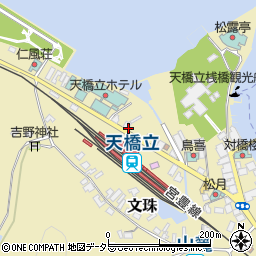 天橋立駅前周辺の地図