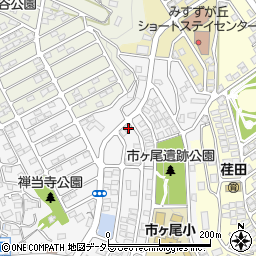 神奈川県横浜市青葉区市ケ尾町1637-15周辺の地図