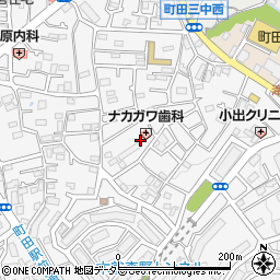 東京都町田市木曽東1丁目周辺の地図