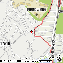 千葉県千葉市中央区南生実町1366-28周辺の地図