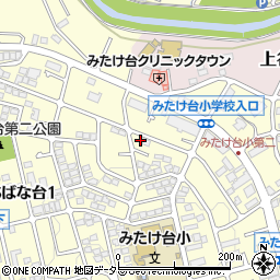 神奈川県横浜市青葉区みたけ台19-12周辺の地図