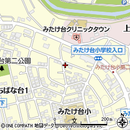 神奈川県横浜市青葉区みたけ台19-6周辺の地図