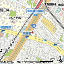 日産レンタカー蒲田店周辺の地図