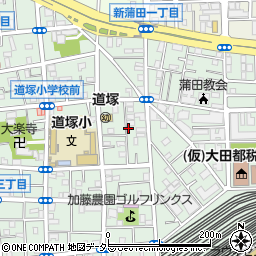 バーミープレイス蒲田４周辺の地図