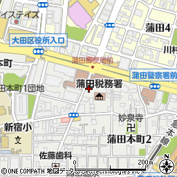タイムズ蒲田本町第３駐車場周辺の地図