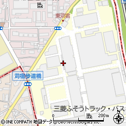 神奈川県川崎市中原区大倉町周辺の地図