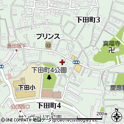 神奈川県横浜市港北区下田町周辺の地図