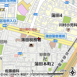 株式会社アクセス蒲田事業所周辺の地図