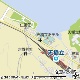 天橋立ホテル周辺の地図