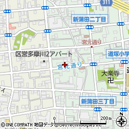 新蒲田薬局周辺の地図