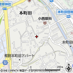 東京都町田市本町田189周辺の地図