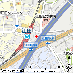 ライオンズマンション江田第３周辺の地図