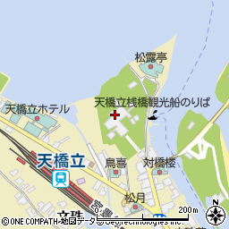天橋立遊船周辺の地図