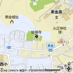 妙福寺周辺の地図