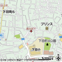新田坂下周辺の地図