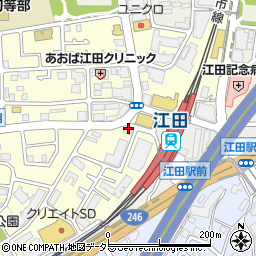 獅子丸 江田店周辺の地図