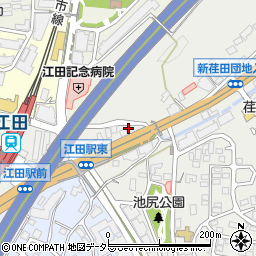 ラビット２４６江田駅前店周辺の地図