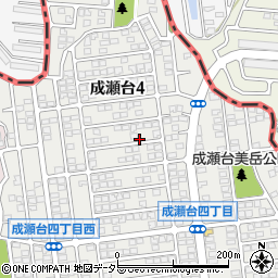東京都町田市成瀬台4丁目周辺の地図