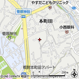 東京都町田市本町田789周辺の地図