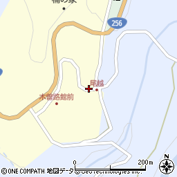 長野県木曽郡南木曽町尾越周辺の地図