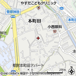 東京都町田市本町田840周辺の地図