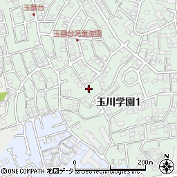 東京都町田市玉川学園1丁目周辺の地図