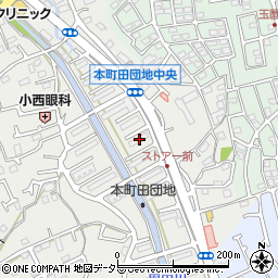 東京都町田市本町田75周辺の地図