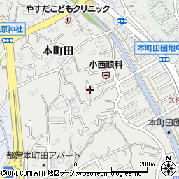 東京都町田市本町田183周辺の地図