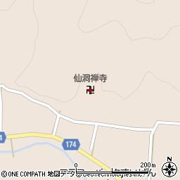 仙洞禅寺周辺の地図