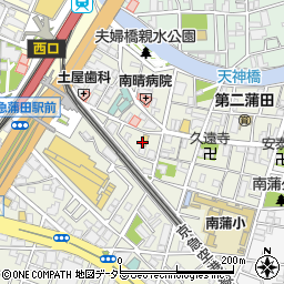 ファミリーマート南蒲田店周辺の地図