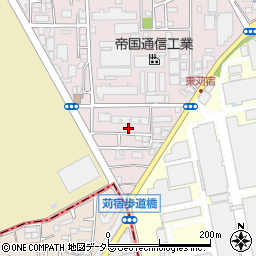 神奈川県川崎市中原区苅宿47-30周辺の地図