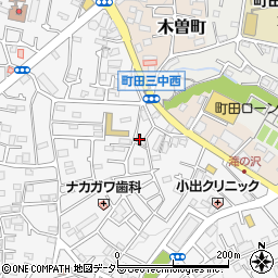 東京都町田市木曽東1丁目24周辺の地図
