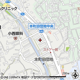 東京都町田市本町田72周辺の地図