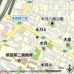 産経新聞　新城中原専売所周辺の地図