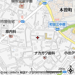 東京都町田市木曽東1丁目28周辺の地図