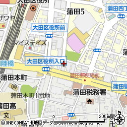 セブンイレブン大田区蒲田５丁目店周辺の地図