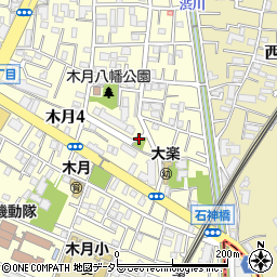 木月寺前公園周辺の地図